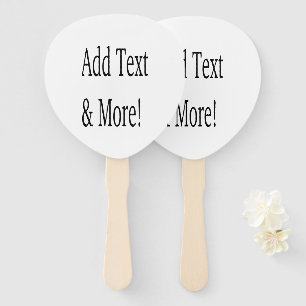 Add Text & More! Customise Your Own Personalised Hand Fan