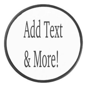 Add Text & More! Customise Your Own Personalised Hockey Puck