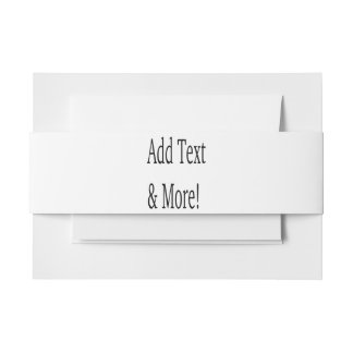 Add Text & More! Customise Your Own Personalised Invitation Belly Band