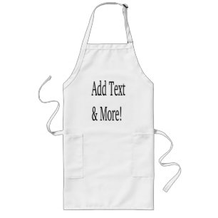 Add Text & More! Customise Your Own Personalised Long Apron