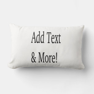 Add Text & More! Customise Your Own Personalised Lumbar Cushion