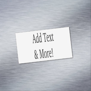 Add Text & More! Customise Your Own Personalised Magnetic Business Card