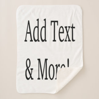 Add Text & More! Customise Your Own Personalised Sherpa Blanket