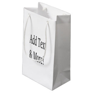 Add Text & More! Customise Your Own Personalised Small Gift Bag