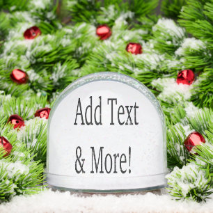 Add Text & More! Customise Your Own Personalised Snowglobe