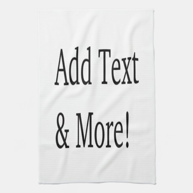 Add Text & More! Customise Your Own Personalised Tea Towel (Vertical)