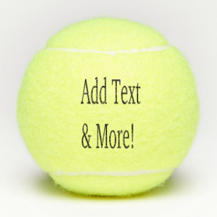 Add Text & More! Customise Your Own Personalised Tennis Balls