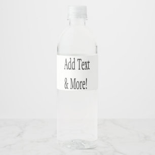 Add Text & More! Customise Your Own Personalised Water Bottle Label