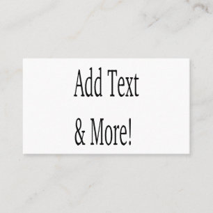Add Text & More! Customize Your Own Personalized Business Card