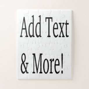 Add Text & More! Customize Your Own Personalized Jigsaw Puzzle