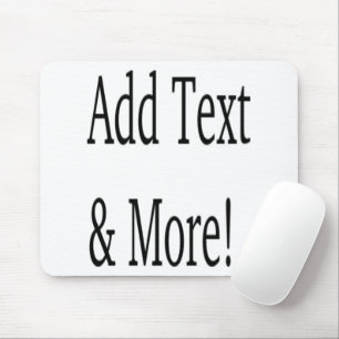 Add Text & More! Customize Your Own Personalized Mouse Mat