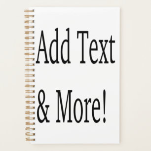 Add Text & More! Customize Your Own Personalized Planner