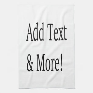 Add Text & More! Customize Your Own Personalized Tea Towel