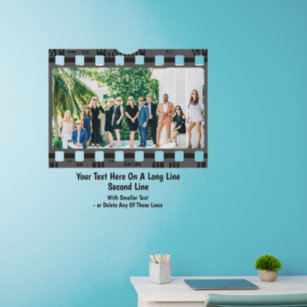 Add Text Name, Create Your Own Photo in this Frame Wall Decal