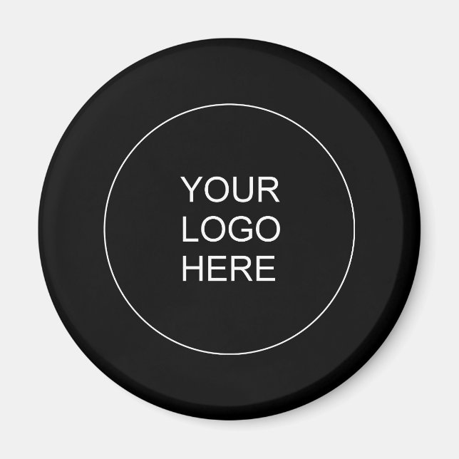 Add Text Name Upload Your Own Business Logo Magnet (Front)