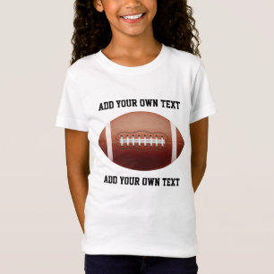 Add text on football throw pillow T-Shirt
