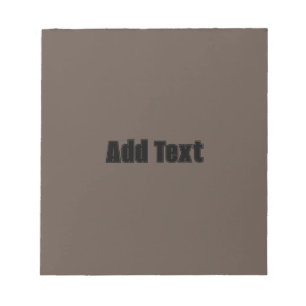 Add Text Printed Brown Colour Background Writing Notepad