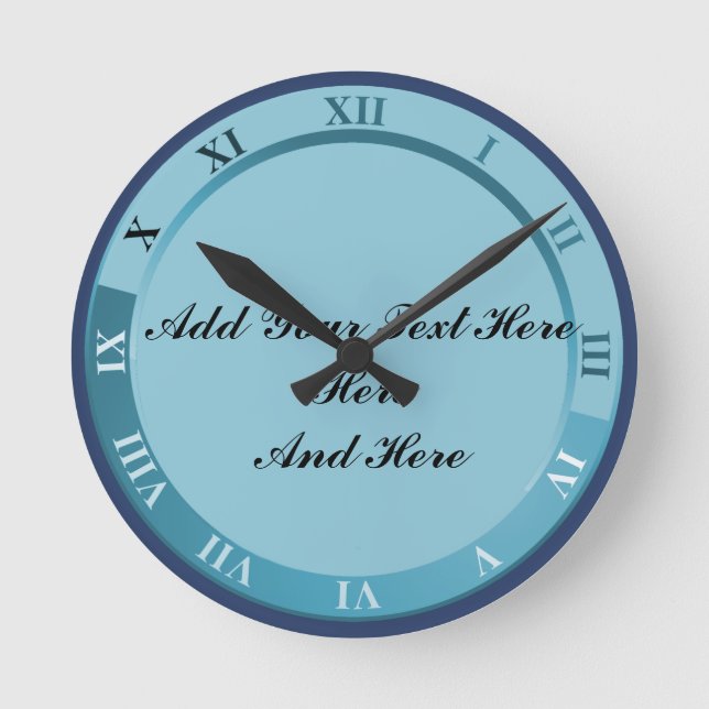 ADD TEXT ROUND CLOCK (Front)