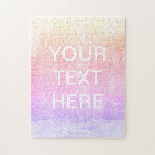 Add Text Template | Colourful Gradient Artwork Jigsaw Puzzle (Vertical)