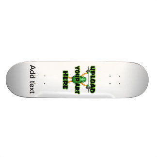 Add text to this cool leopard skateboard