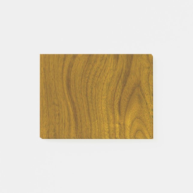 Add Text to Wood Background Post-it Notes (Front)