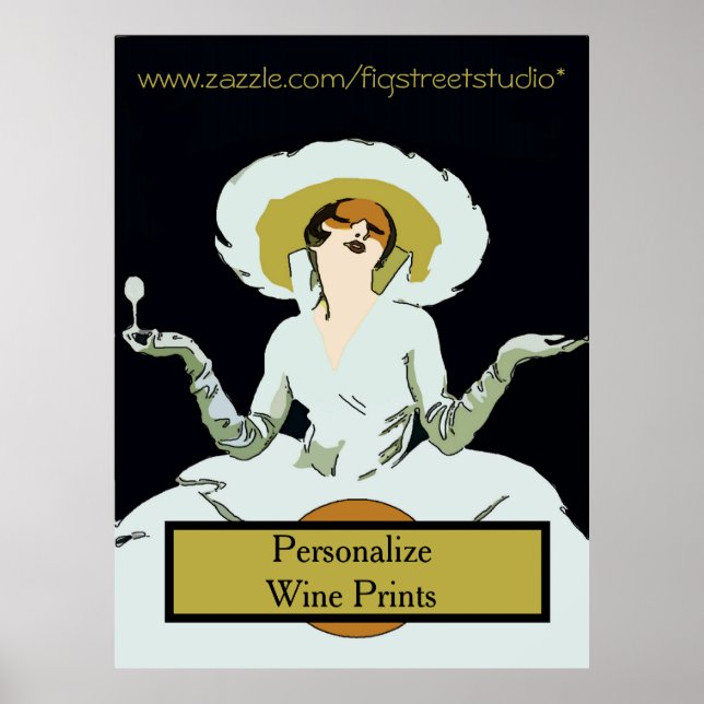 Add Text Vintage Style Lady, Sign (Front)