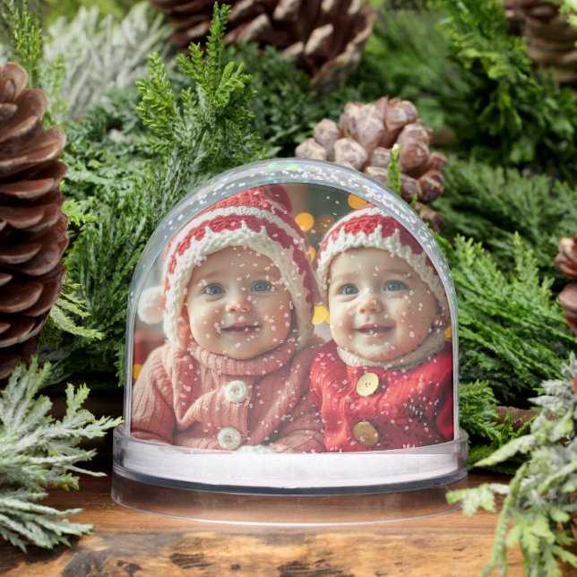 Add Two Photos Snow Globe (Winter)