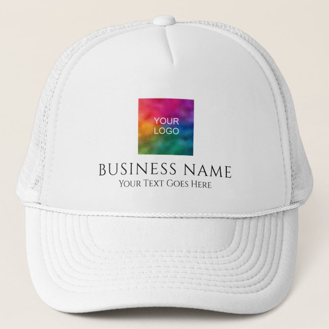 Add Upload Business Company Logo Personalised Trucker Hat (Front)