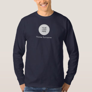 Add Upload Logo Here Mens Double Sided Design T-Shirt