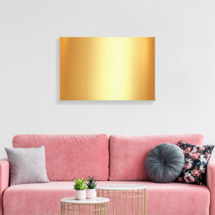 Add Upload Your Photo on Elegant Gold Background Canvas Print