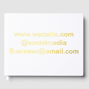 Add website email address social media business  guest book
