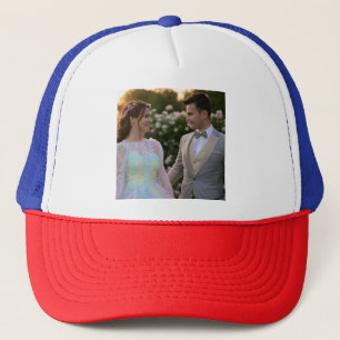Add Wedding Photo Customise Trucker Hat