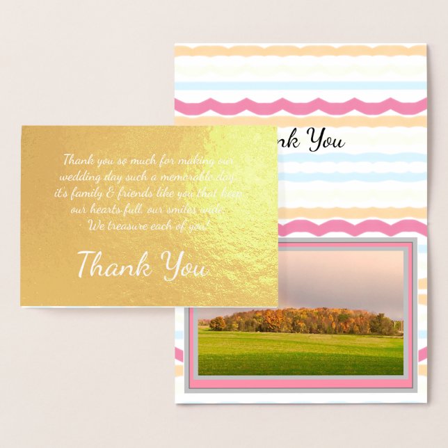 Add Wedding Photo Foil Card (Display)