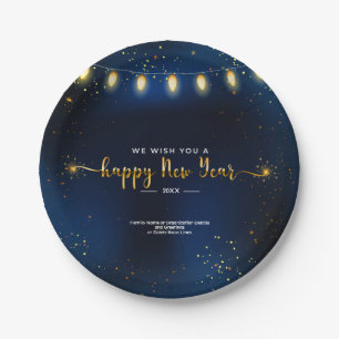 Add Year Family Organisation Details New Year 20XX Paper Plate