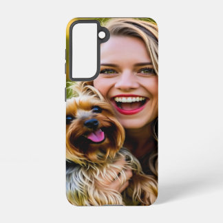 Add Yorkshire Terrier Photo Personalize Samsung Galaxy Case