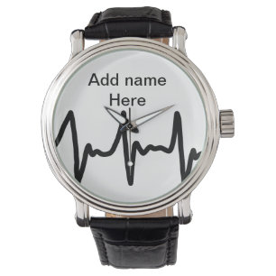 Add you name black music beats design music lover  watch