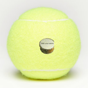 Add you name text brown black drum beats stick tennis balls