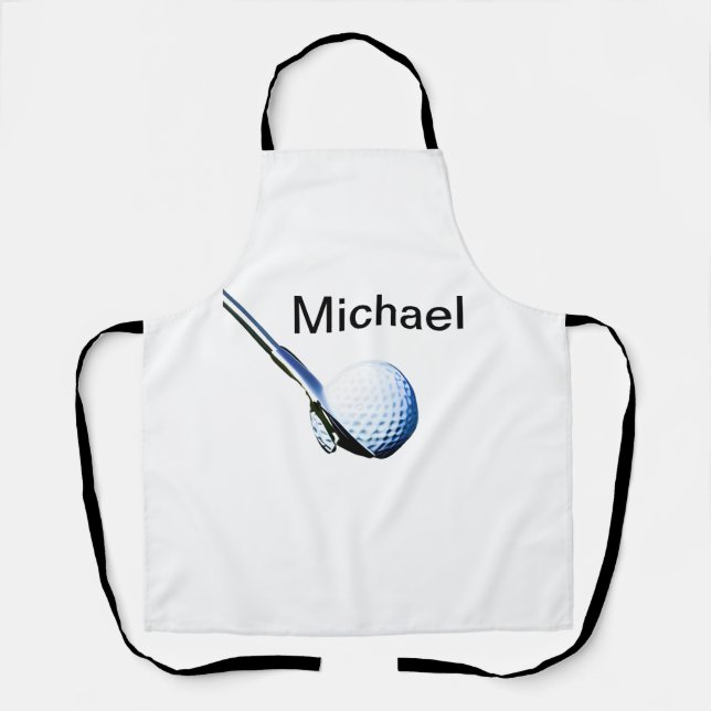 Add you name text golf ball club sports equipment  apron (Front)