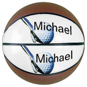 Add you name text golf ball club sports equipment basketball