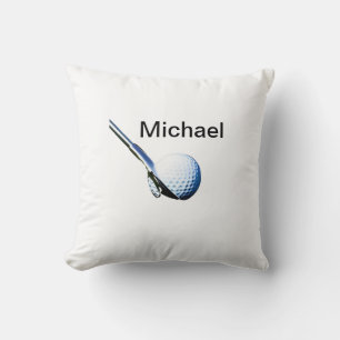Add you name text golf ball club sports equipment cushion