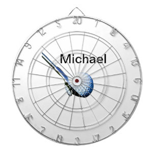 Add you name text golf ball club sports equipment dartboard
