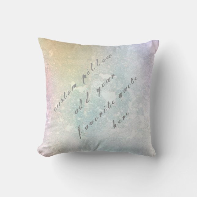 add you own quote pillow for custom decor (Front)