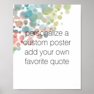add you own quote poster for custom decor