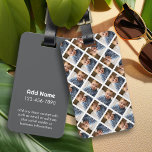 Add Your 1 Photo to Make a Pattern - White Luggage Tag<br><div class="desc">A single photo makes this a fun and interesting pattern for your luggage tag. Add 1 photo,  and it will become a pattern.</div>