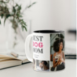 Add Your 5 Pet Photo Best Dog Mum Definition Mug<br><div class="desc">Embrace the unconditional love and boundless joy of being a Dog Mum with our lovely personalised 5-photo collage and Dog Mum definition mug. This delightful mug showcases your furry family members in a heartwarming montage, capturing their playful antics and tender moments. Whether sipping your morning coffee or sharing a cosy...</div>