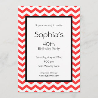 Add Your Age Birthday Invitation