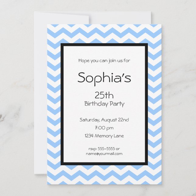 Add Your Age Birthday Invitation (Front)