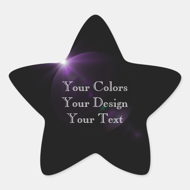 Add Your Art - Create Your Own Star Sticker (Front)