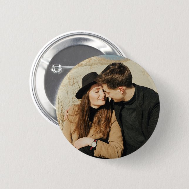 Add Your Awesome Photo Trendy 6 Cm Round Badge (Front & Back)