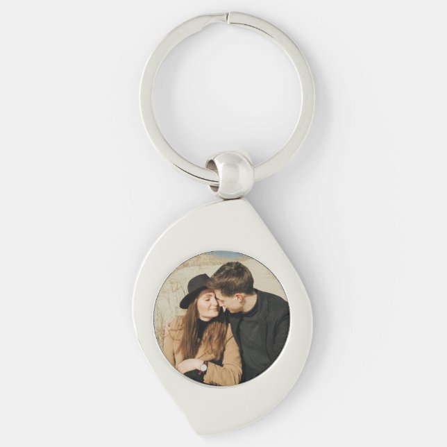 Add Your Awesome Photo Trendy Key Ring (Front)